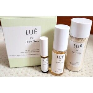 NIB LUE by Jean Seo 3 Piece Skin Solution Set-Erase Flaws, Clear & Balance Skin